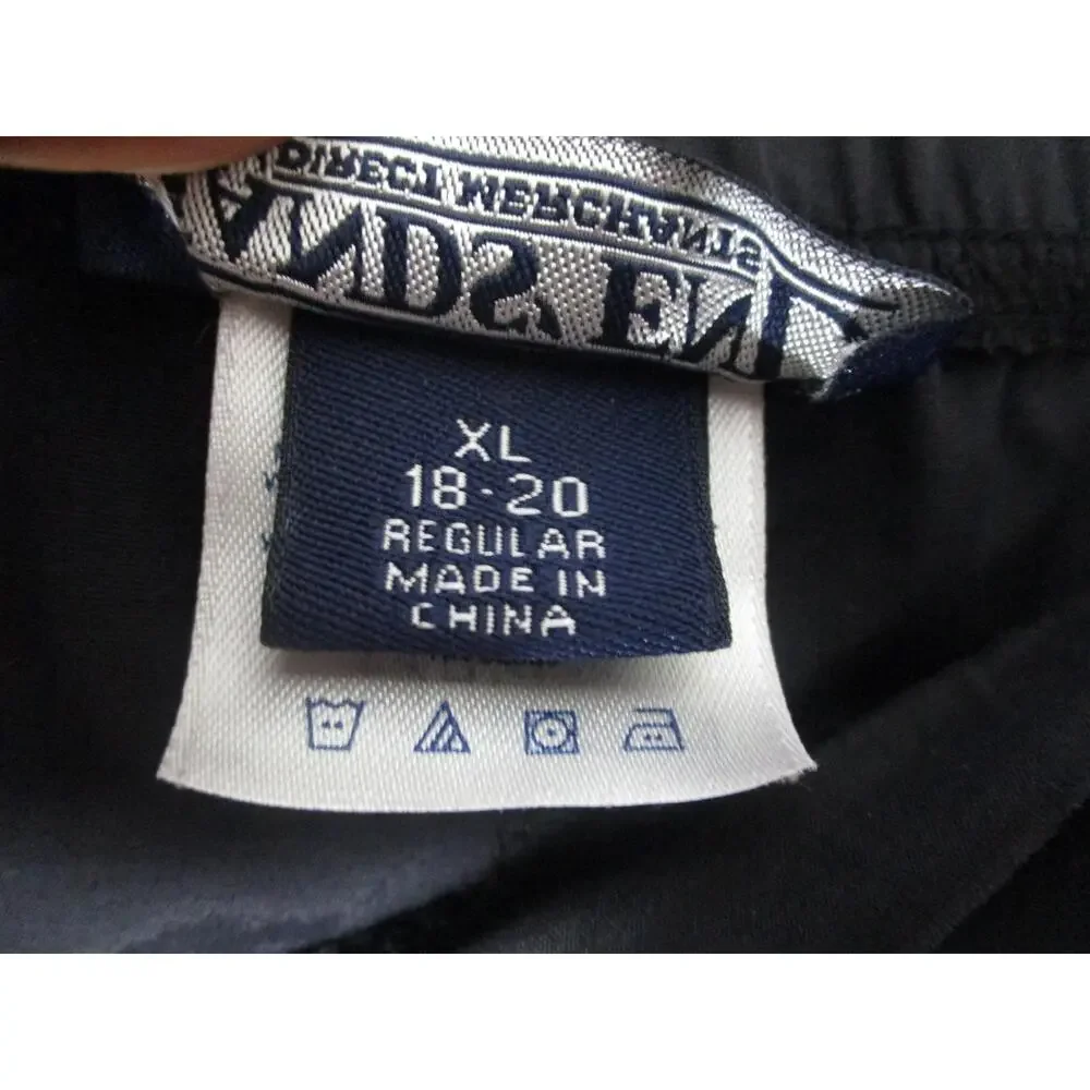 Lands End Lightweight Outdoor‎ Utility Elastic Waist Shorts Men Size XL 18 20